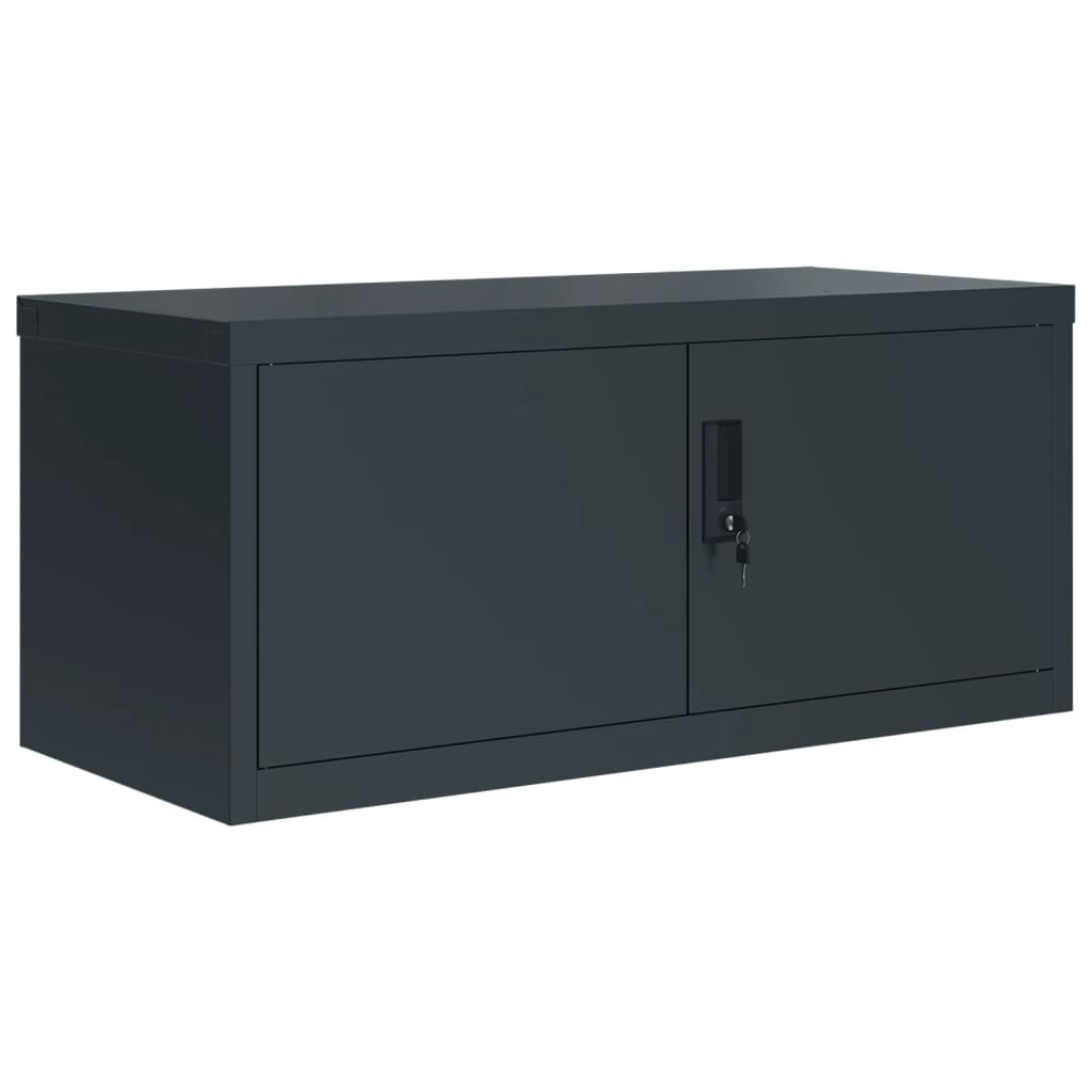 Aktenschränke aus Stahl – verschiedene Größen und Farben – Anthrazit · 90 × 40 × 110 cm – Ansicht 3