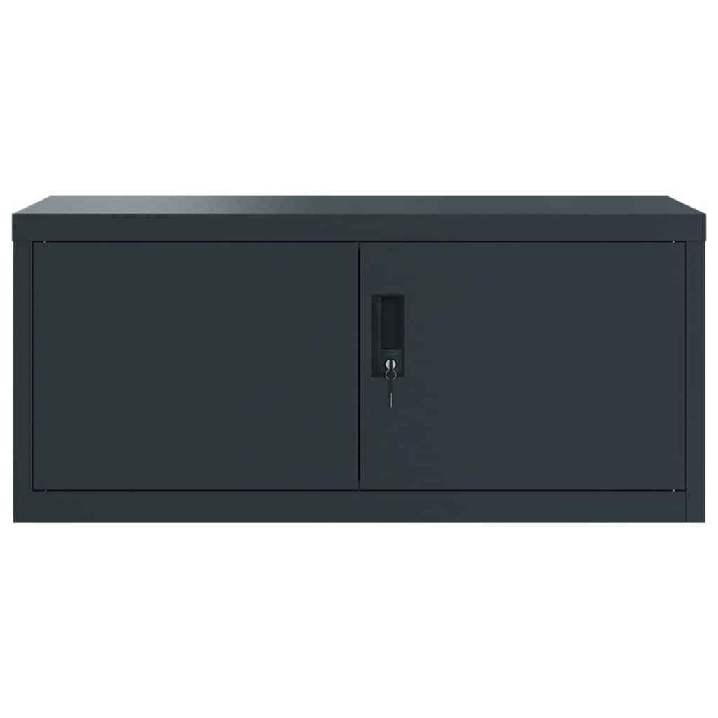 Aktenschränke aus Stahl – verschiedene Größen und Farben – Anthrazit · 90 × 40 × 110 cm – Ansicht 4