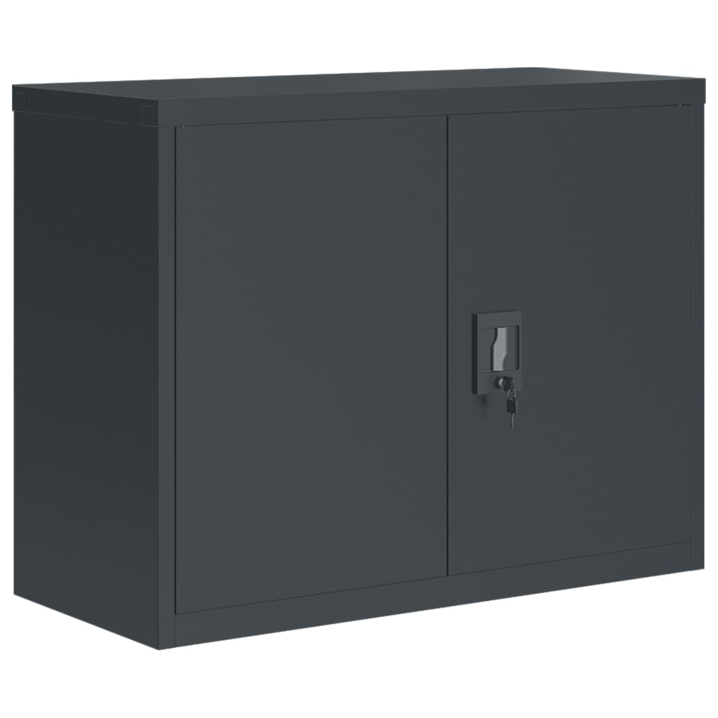 Aktenschränke aus Stahl – verschiedene Größen und Farben – Anthrazit · 90 × 40 × 110 cm – Ansicht 7
