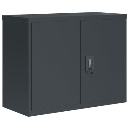 Aktenschränke aus Stahl – verschiedene Größen und Farben – Anthrazit · 90 × 40 × 110 cm – Ansicht 7