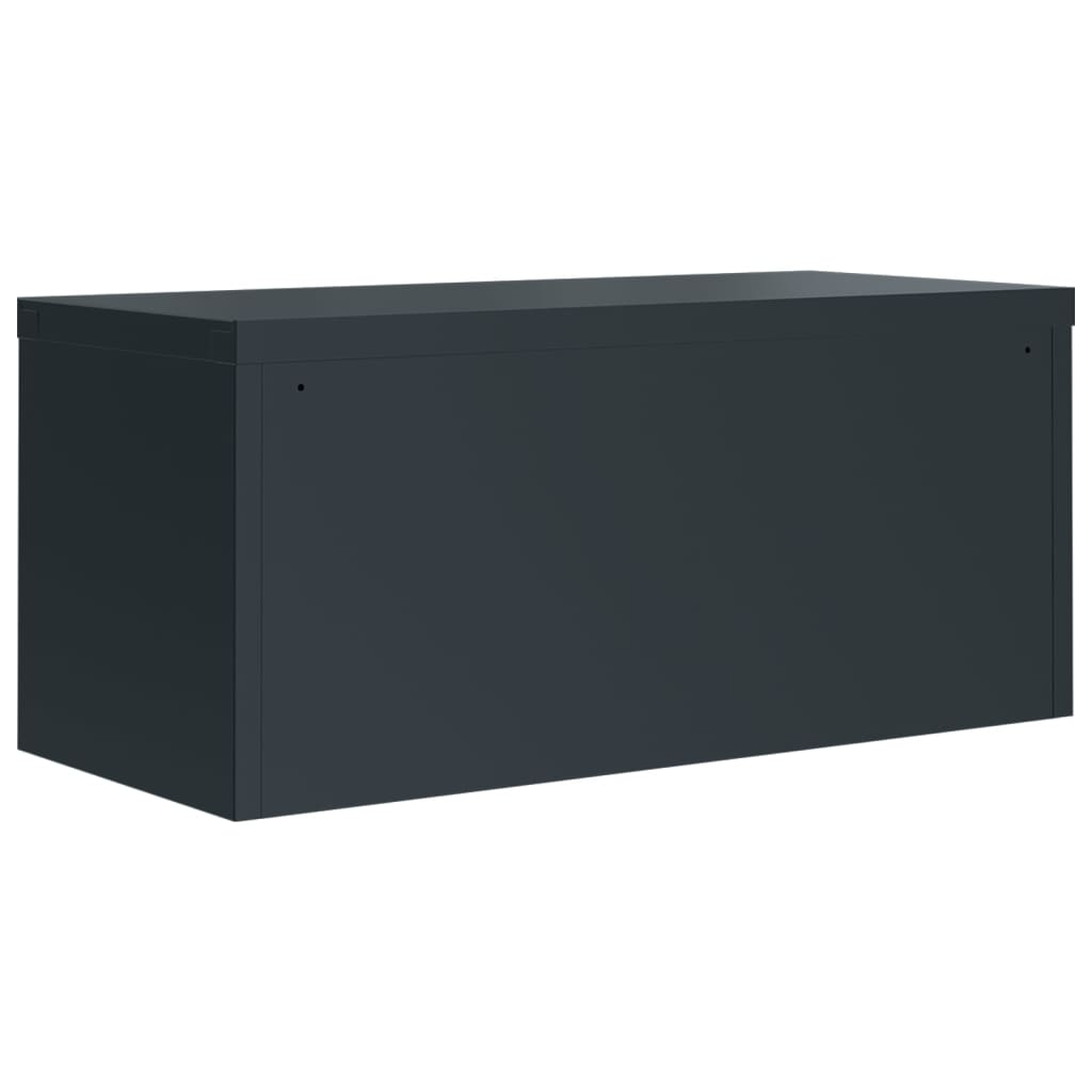Aktenschränke aus Stahl – verschiedene Größen und Farben – Anthrazit · 90 × 40 × 130 cm – Ansicht 6