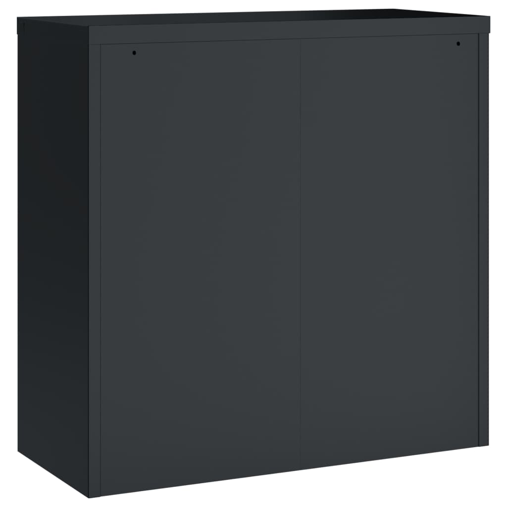 Aktenschränke aus Stahl – verschiedene Größen und Farben – Anthrazit · 90 × 40 × 130 cm – Ansicht 10