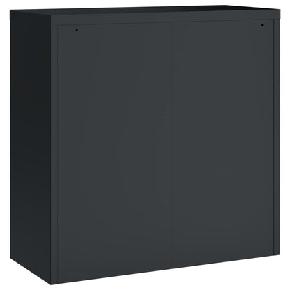 Aktenschränke aus Stahl – verschiedene Größen und Farben – Anthrazit · 90 × 40 × 130 cm – Ansicht 10