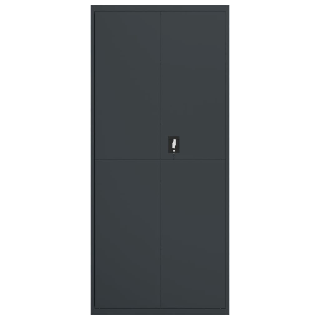 Aktenschränke aus Stahl – verschiedene Größen und Farben – Anthrazit · 90 × 40 × 240 cm – Ansicht 8