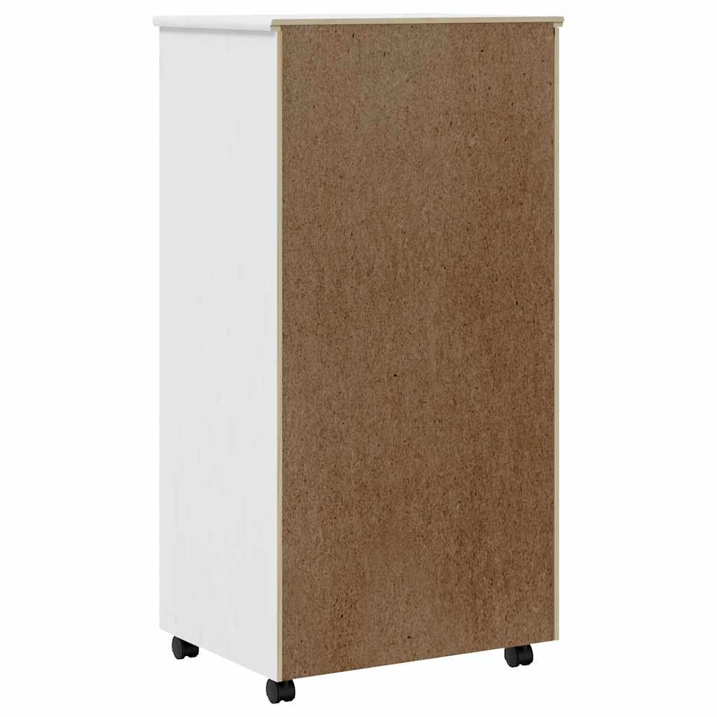Rollcontainer MOSS – verschiedene Größen und Farben – Weiß · 53 × 39 × 103 cm – Ansicht 6