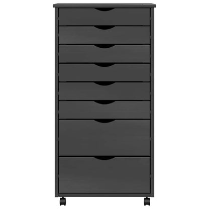 Rollcontainer MOSS – verschiedene Größen und Farben – Grau · 53 × 39 × 103 cm – Ansicht 4