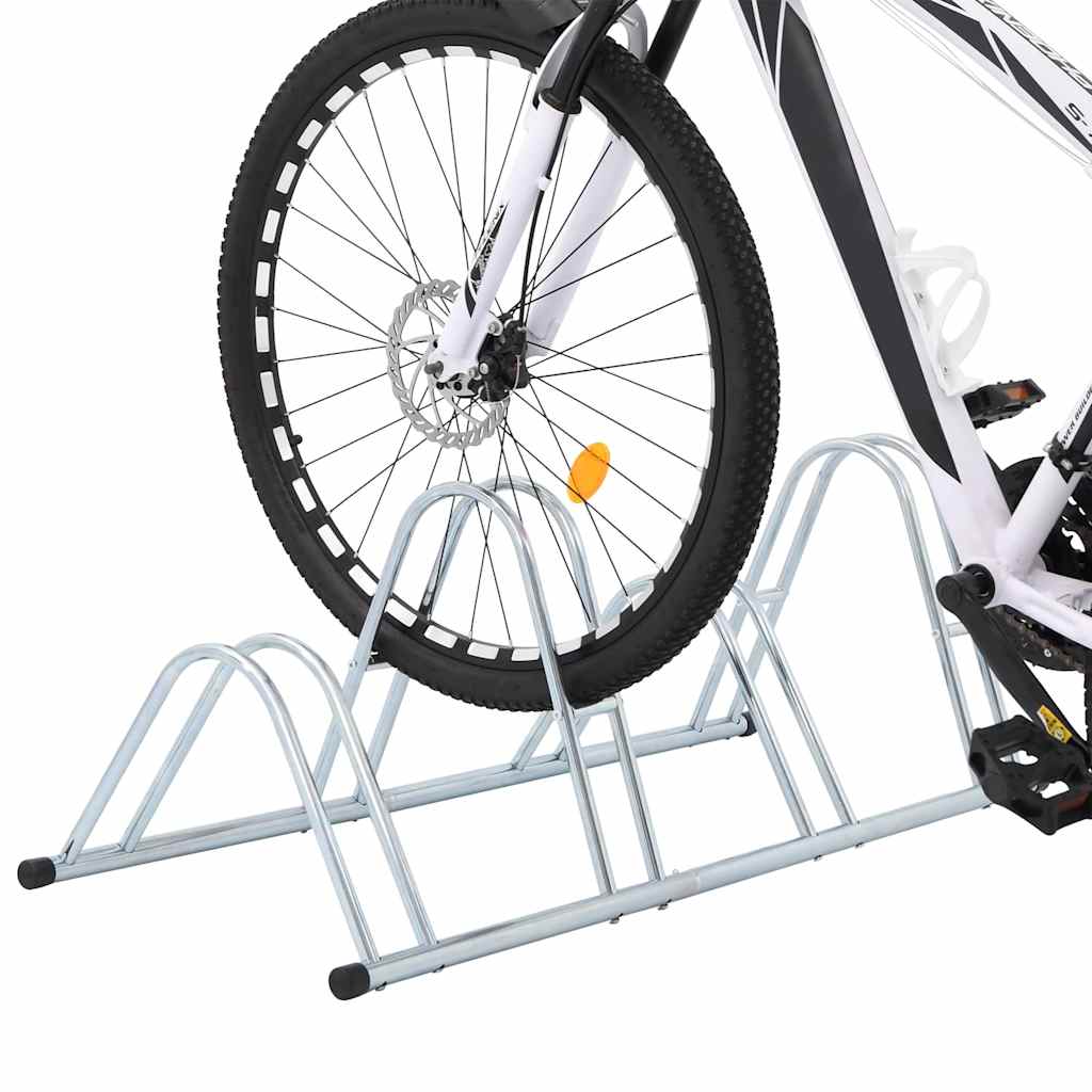 Fahrradständer für 4 Fahrräder – freistehend aus verzinktem Stahl