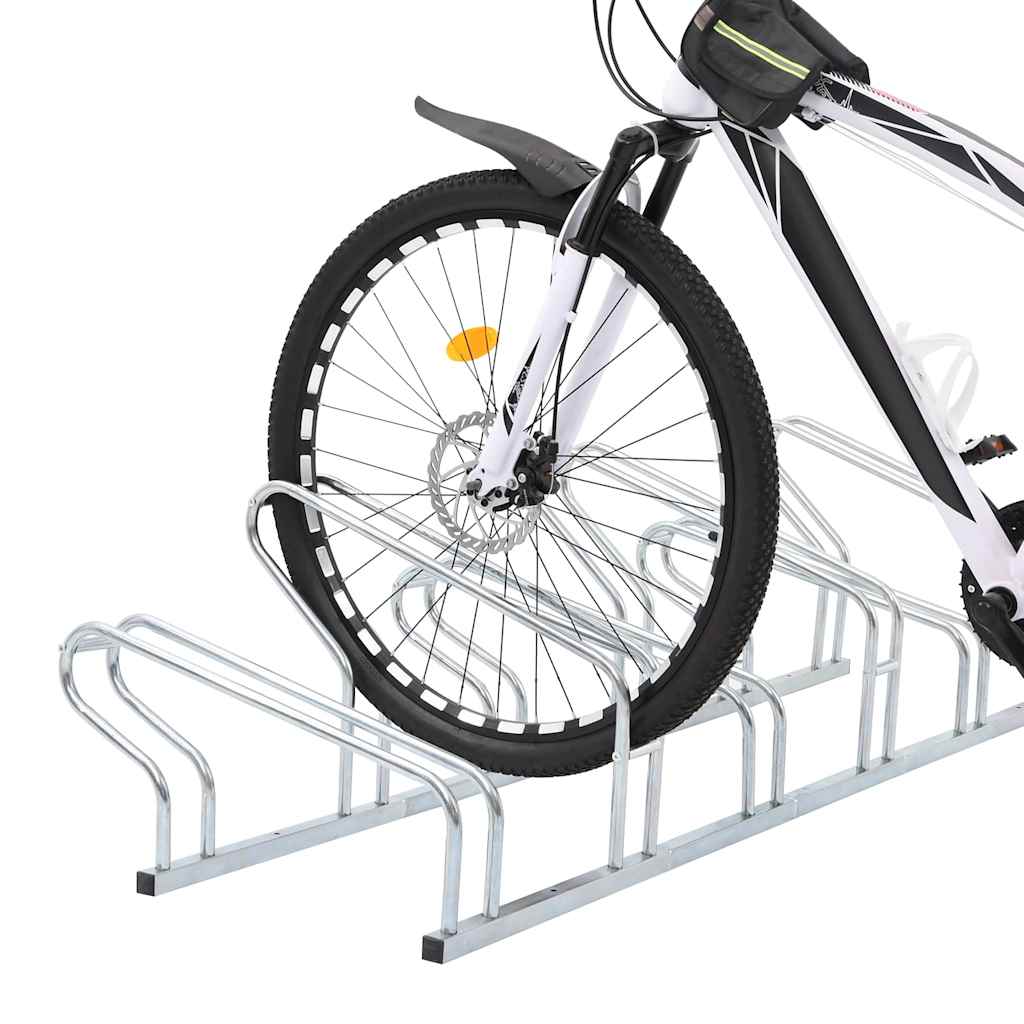 Fahrradständer für 6 Fahrräder Freistehend Verzinkter Stahl