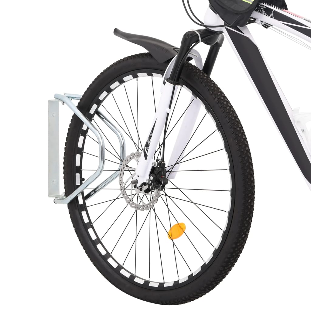 Fahrrad-Wandhalter 2er-Set aus verzinktem Stahl