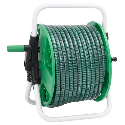 Schlauchtrommel Freistehend Gr�n mit 20 m Schlauch PVC