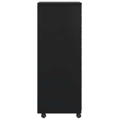 Rollcontainer MOSS – verschiedene Größen und Farben – Schwarz · 53 × 39 × 103 cm – Ansicht 4