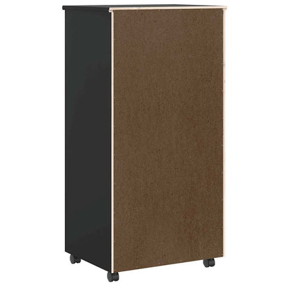 Rollcontainer MOSS – verschiedene Größen und Farben – Schwarz · 53 × 39 × 103 cm – Ansicht 5