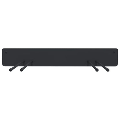 Ger�tehalter Wandmontage 2 Stk. Schwarz Stahl
