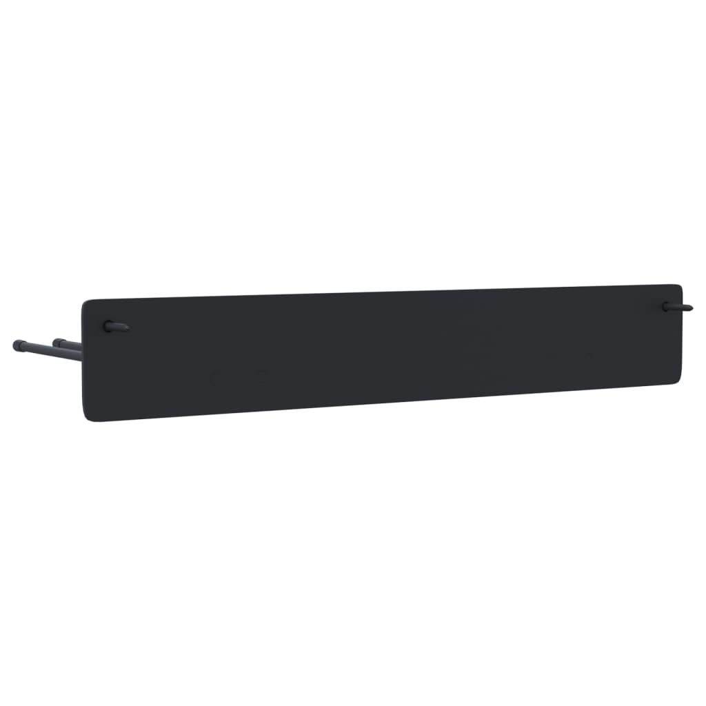 Ger�tehalter Wandmontage 2 Stk. Schwarz Stahl