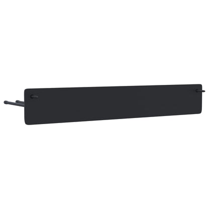 Ger�tehalter Wandmontage 2 Stk. Schwarz Stahl