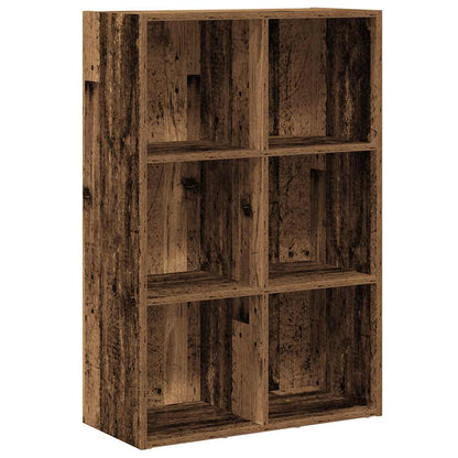 Bücherregal / Sideboard – Altholz-Optik, 66 × 30 × 98 cm