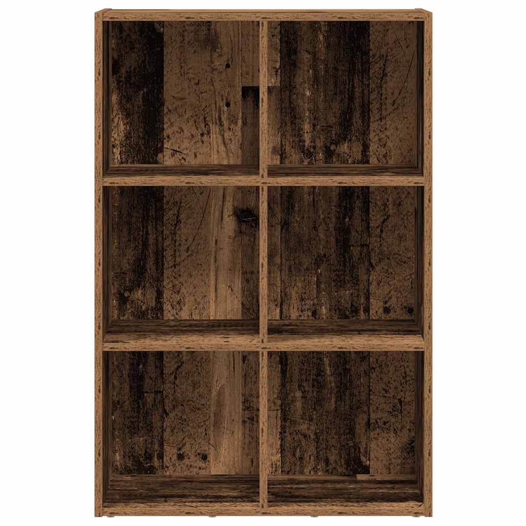 Bücherregal / Sideboard – Altholz-Optik, 66 × 30 × 98 cm