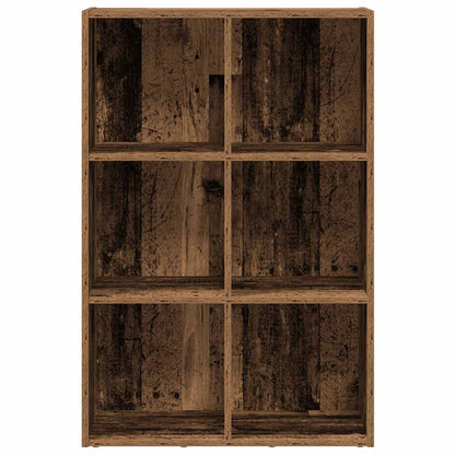 Bücherregal / Sideboard – Altholz-Optik, 66 × 30 × 98 cm