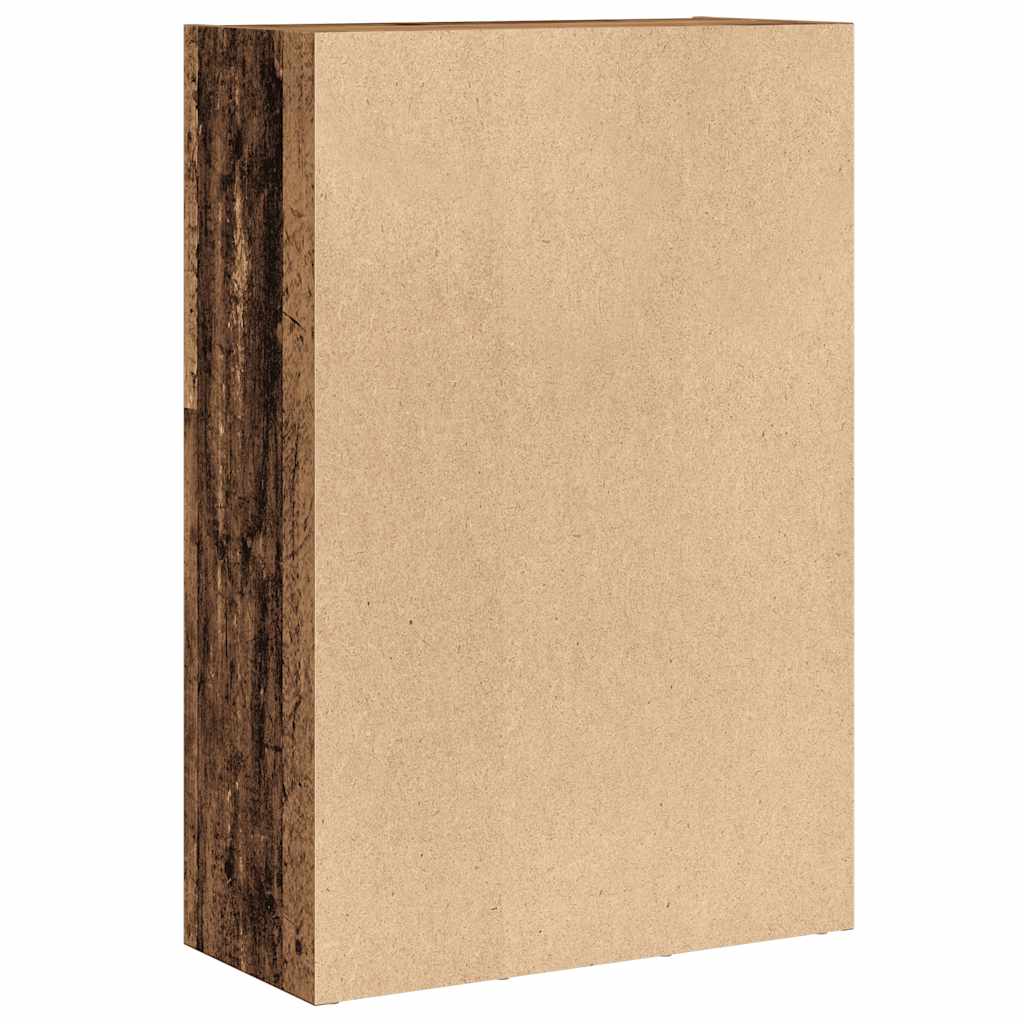 Bücherregal / Sideboard – Altholz-Optik, 66 × 30 × 98 cm
