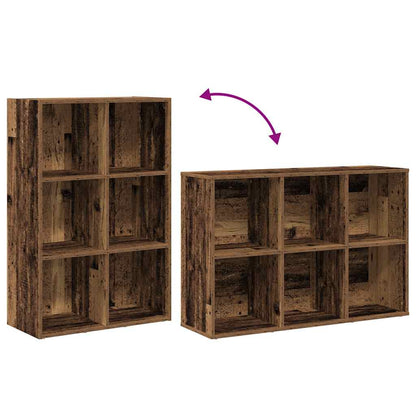 Bücherregal / Sideboard – Altholz-Optik, 66 × 30 × 98 cm