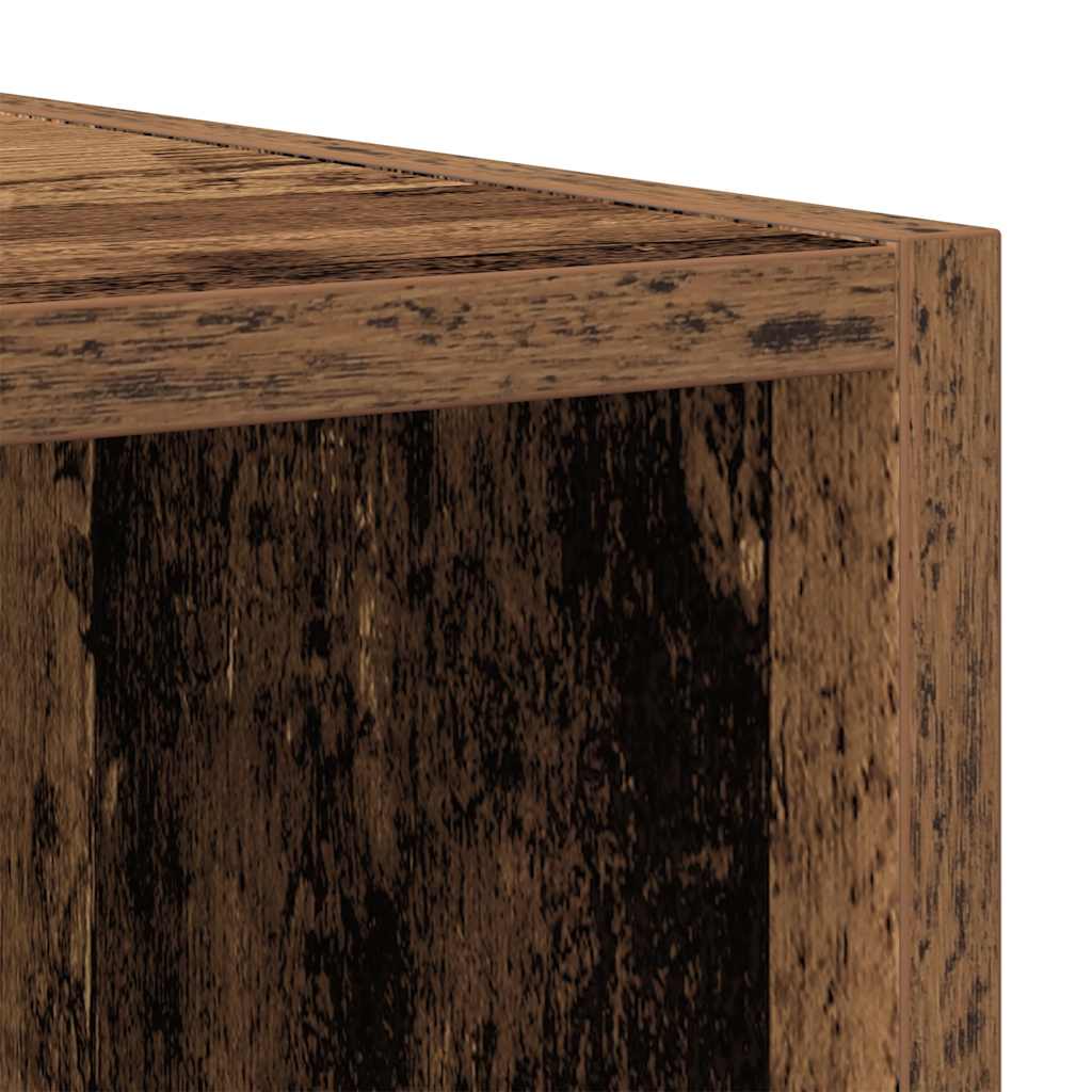 Bücherregal / Sideboard – Altholz-Optik, 66 × 30 × 98 cm