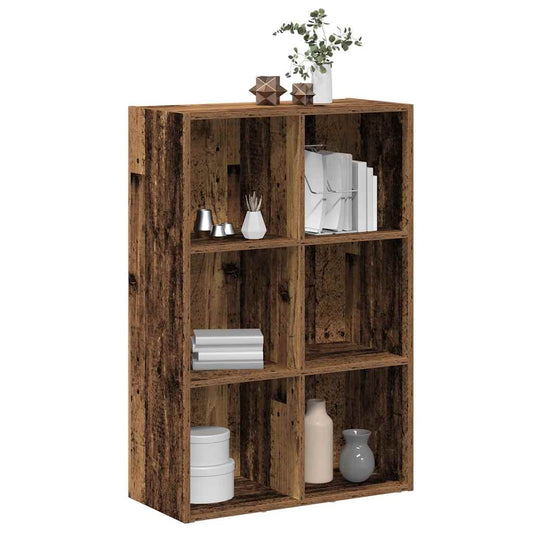 Bücherregal / Sideboard – Altholz-Optik, 66 × 30 × 98 cm