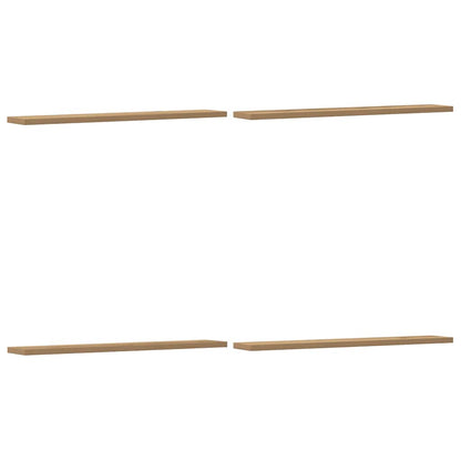Wandregale 4 Stk. Artisan-Eiche 60x20x1,5 cm Holzwerkstoff