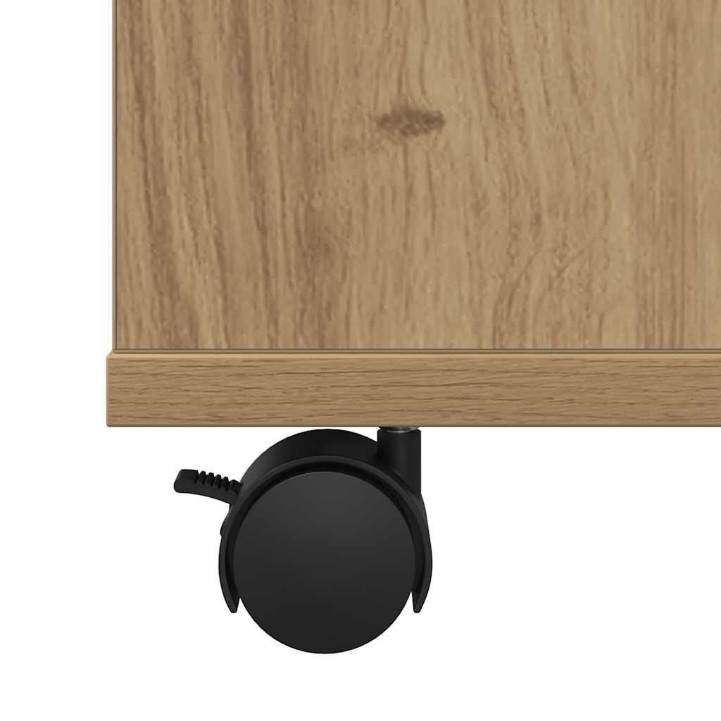 Rollcontainer mit offenen Fächern – Artisan-Eiche