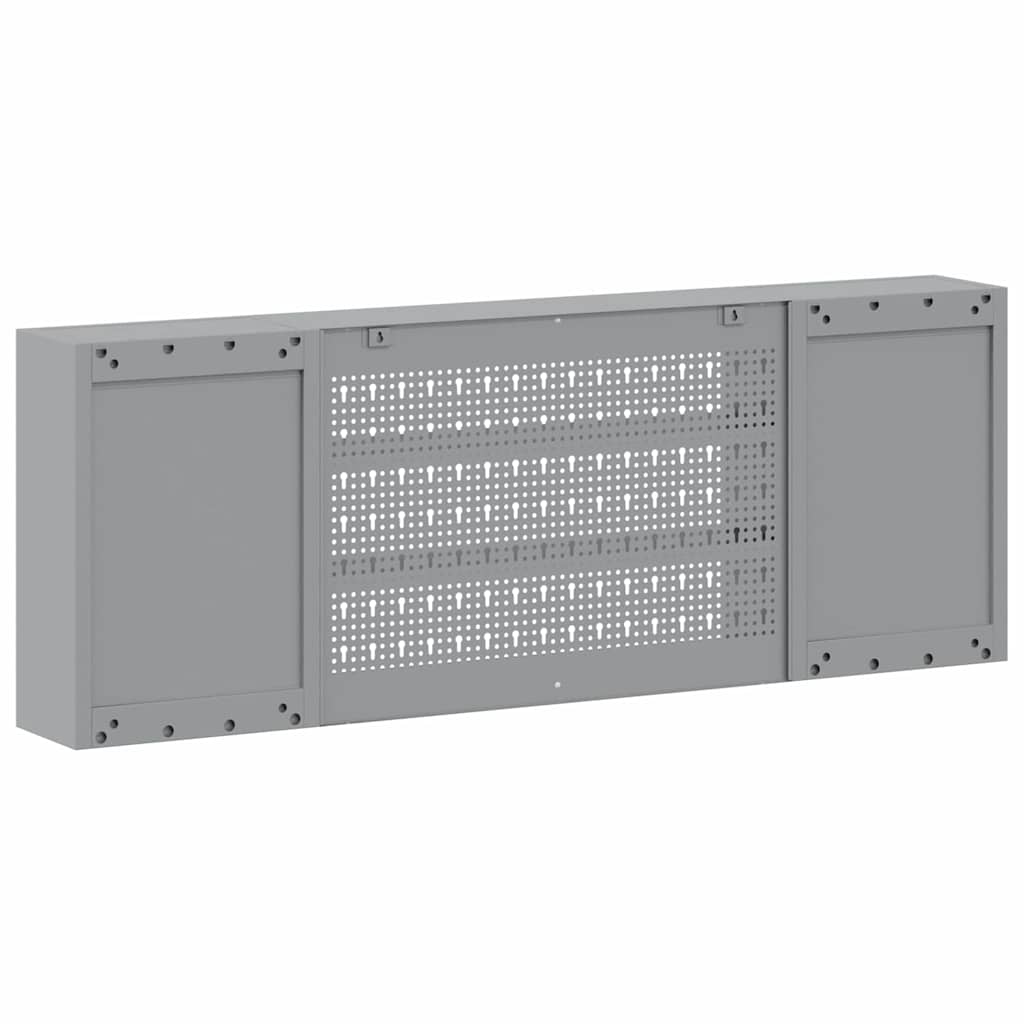 Werkzeugschrank Schwarz und Grau 150 x 20 x 55 cm Stahl