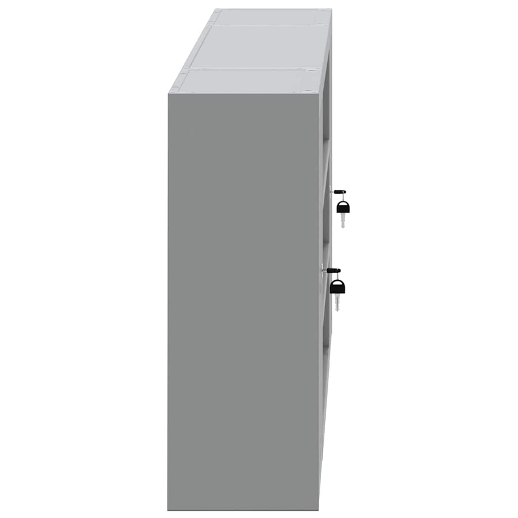 Werkzeugschrank Schwarz und Grau 150 x 20 x 55 cm Stahl