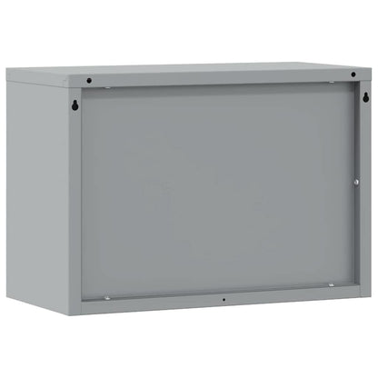 Werkzeugschrank Schwarz und Grau 50 x 25 x 35 cm Stahl