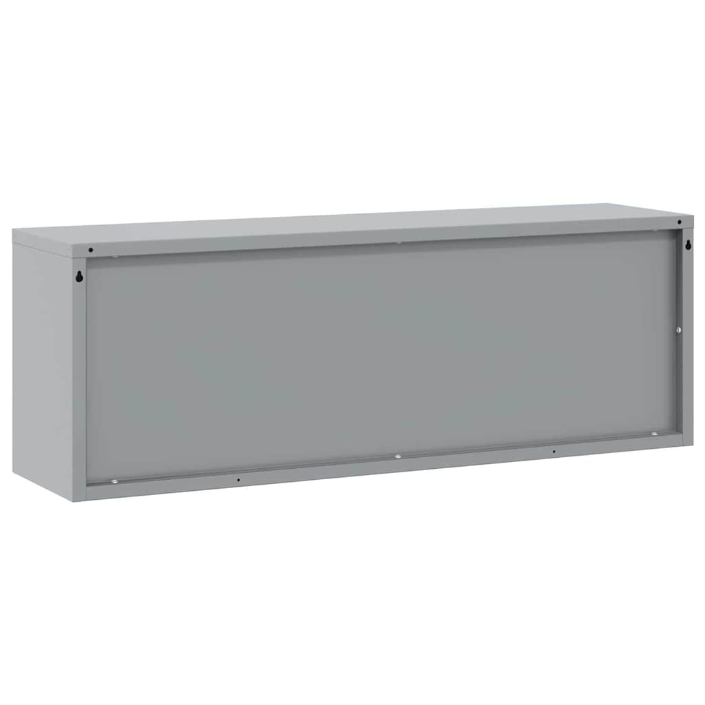 Werkzeugschrank Schwarz und Grau 100 x 25 x 35 cm Stahl