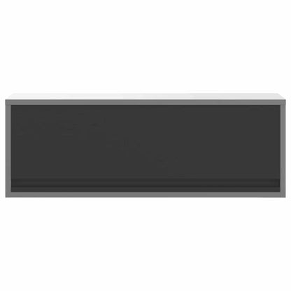Werkzeugschrank Schwarz und Grau 100 x 25 x 35 cm Stahl