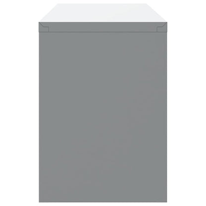 Werkzeugschrank Schwarz und Grau 100 x 25 x 35 cm Stahl