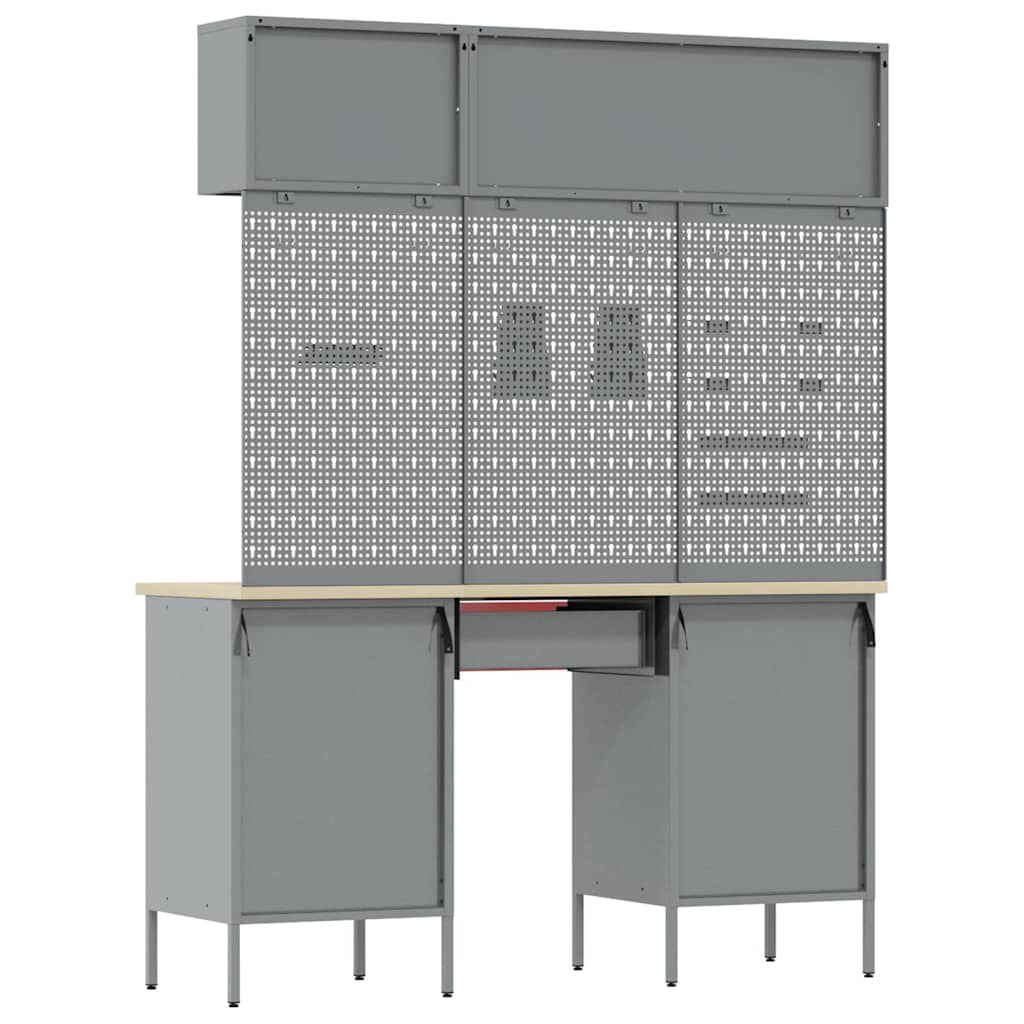 Werkstattschrank-Systeme – verschiedene Ausführungen und Farben – Rot · 8 Schubladen + Speicher – Ansicht 8