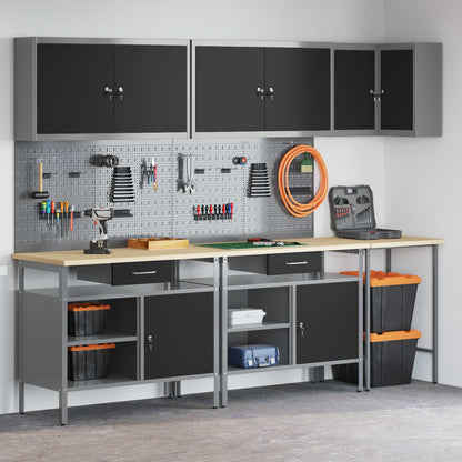 Werkstattschrank-Systeme – verschiedene Ausführungen und Farben – Schwarz · 10 Schubladen – Ansicht 4