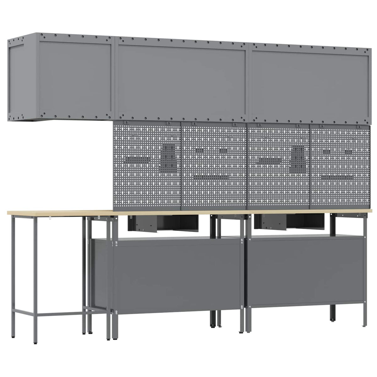 Werkstattschrank-Systeme – verschiedene Ausführungen und Farben – Schwarz · 10 Schubladen – Ansicht 10