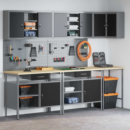 Werkstattschrank-Systeme – verschiedene Ausführungen und Farben – Schwarz · 10 Schubladen · Variante B – Ansicht 4