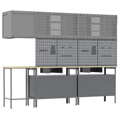 Werkstattschrank-Systeme – verschiedene Ausführungen und Farben – Schwarz · 10 Schubladen · Variante B – Ansicht 10