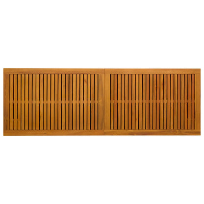 Gartenlagerboxen aus Akazienholz – verschiedene Größen und Farben – Schwarz · 150 cm – Ansicht 7