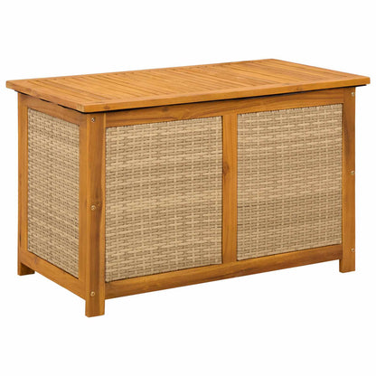 Gartenlagerboxen aus Akazienholz – verschiedene Größen und Farben – Beige · 90 cm – Ansicht 2