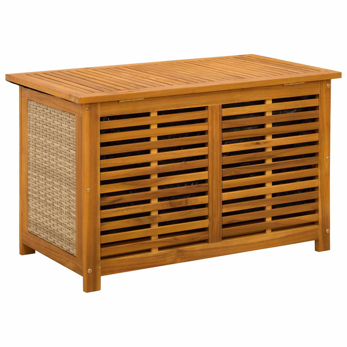 Gartenlagerboxen aus Akazienholz – verschiedene Größen und Farben – Beige · 90 cm – Ansicht 6