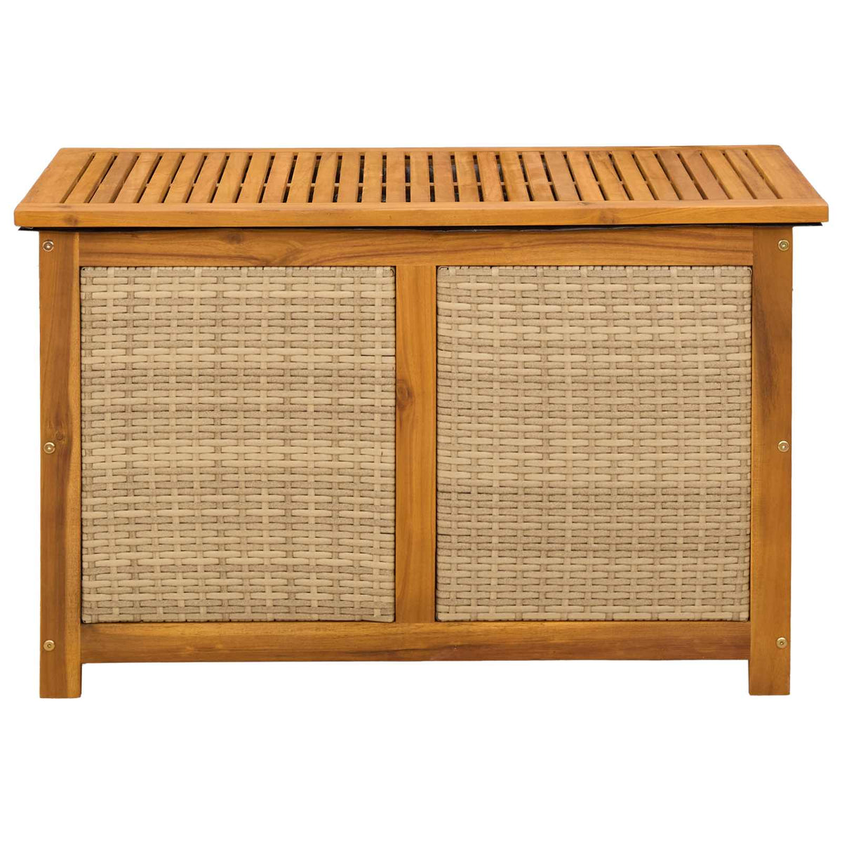 Gartenlagerboxen aus Akazienholz – verschiedene Größen und Farben – Beige · 90 cm – Ansicht 4