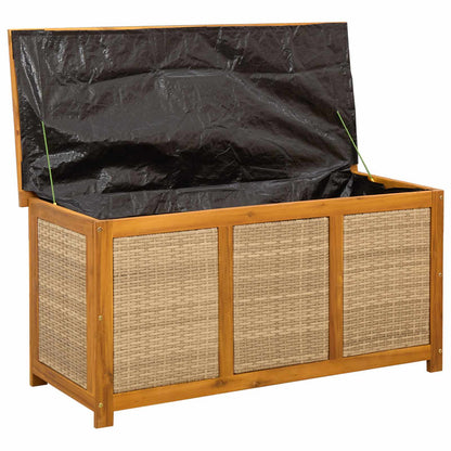 Gartenlagerboxen aus Akazienholz – verschiedene Größen und Farben – Beige · 113 cm – Ansicht 3