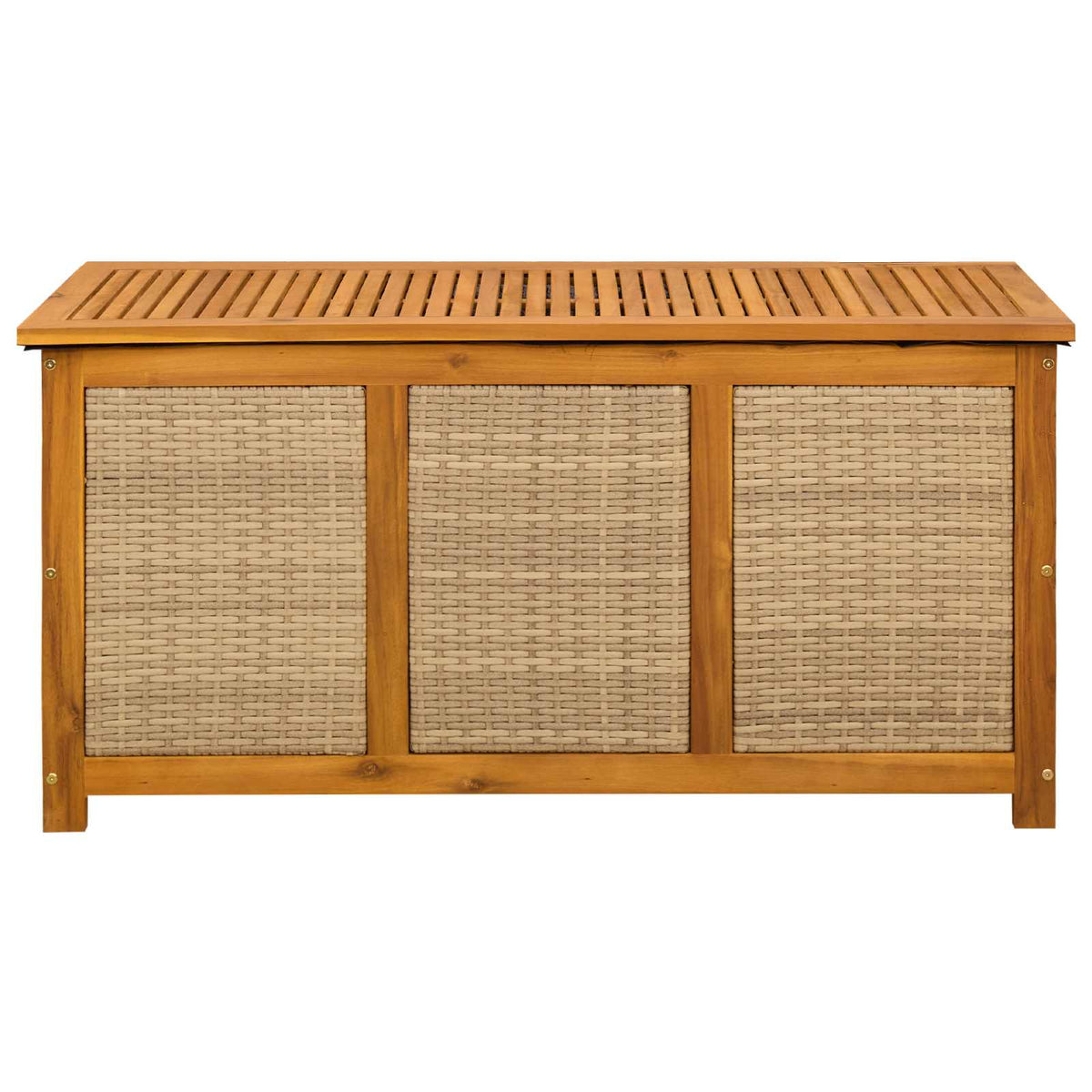 Gartenlagerboxen aus Akazienholz – verschiedene Größen und Farben – Beige · 113 cm – Ansicht 4