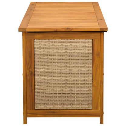 Gartenlagerboxen aus Akazienholz – verschiedene Größen und Farben – Beige · 113 cm – Ansicht 5