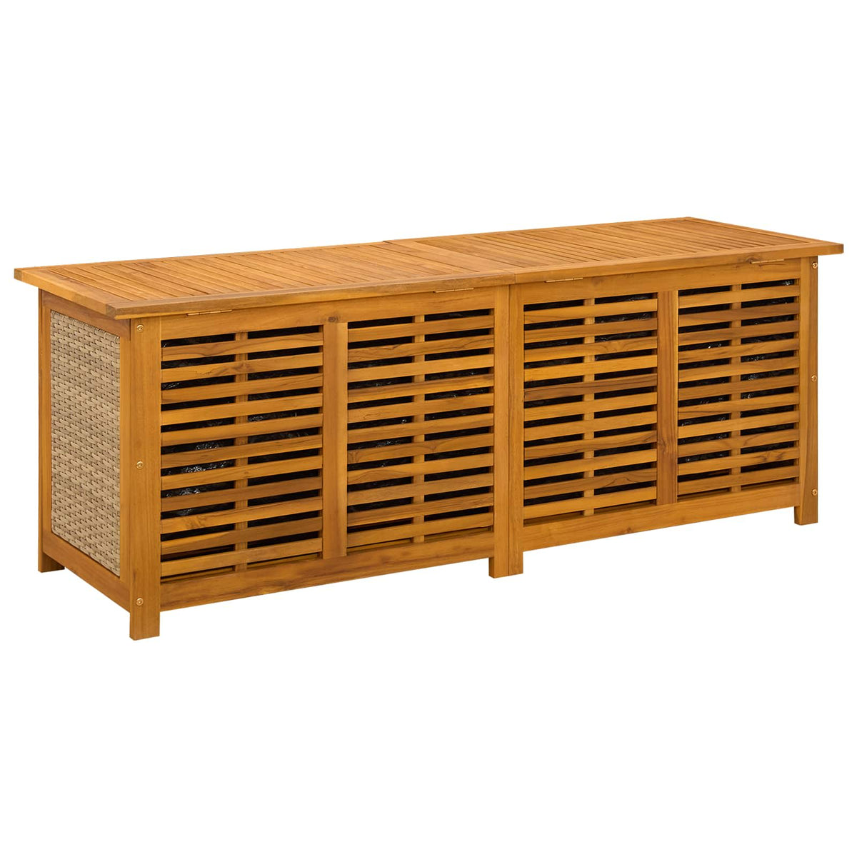 Gartenlagerboxen aus Akazienholz – verschiedene Größen und Farben – Beige · 150 cm – Ansicht 6