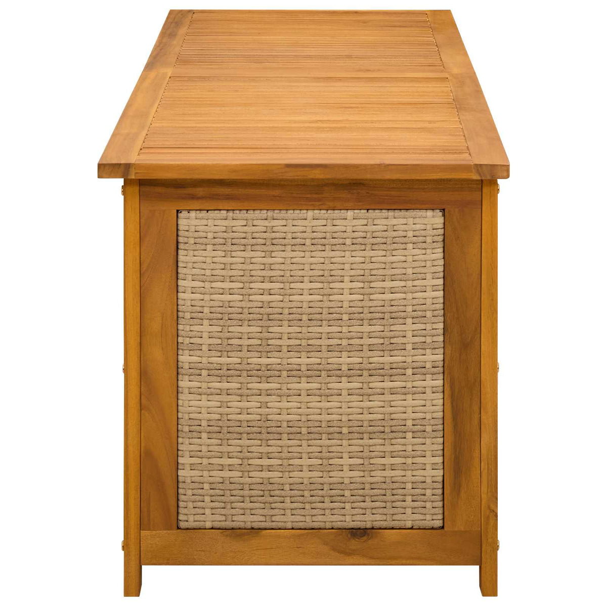 Gartenlagerboxen aus Akazienholz – verschiedene Größen und Farben – Beige · 150 cm – Ansicht 5
