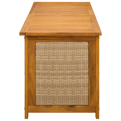 Gartenlagerboxen aus Akazienholz – verschiedene Größen und Farben – Beige · 150 cm – Ansicht 5