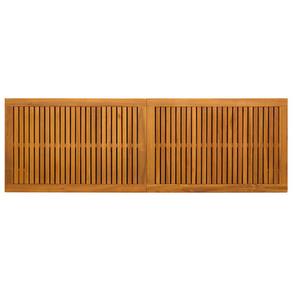 Gartenlagerboxen aus Akazienholz – verschiedene Größen und Farben – Beige · 150 cm – Ansicht 7